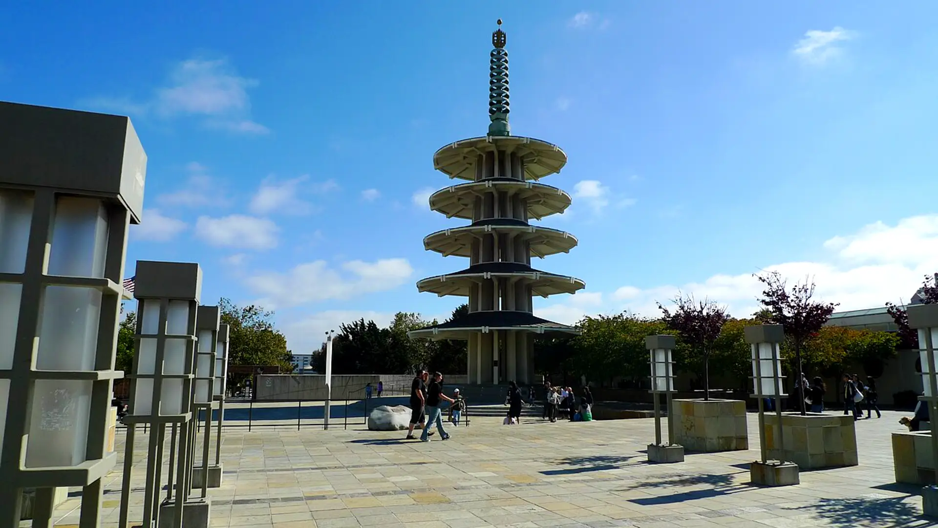 Peace Pagoda in San Francisco’s Japantown Peace Plaza
