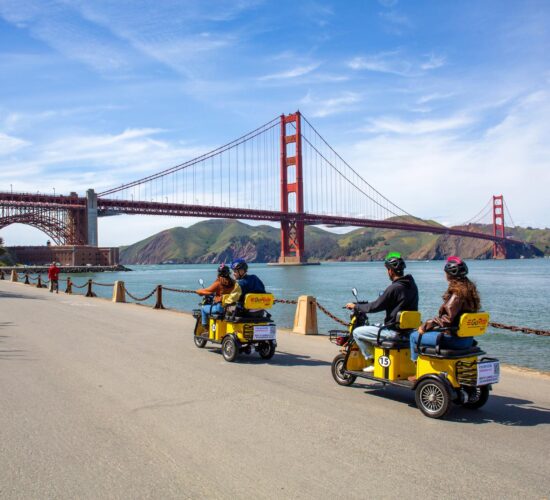 San Francisco Electric Scooter Rentals with GPS sightseeing tours onboard