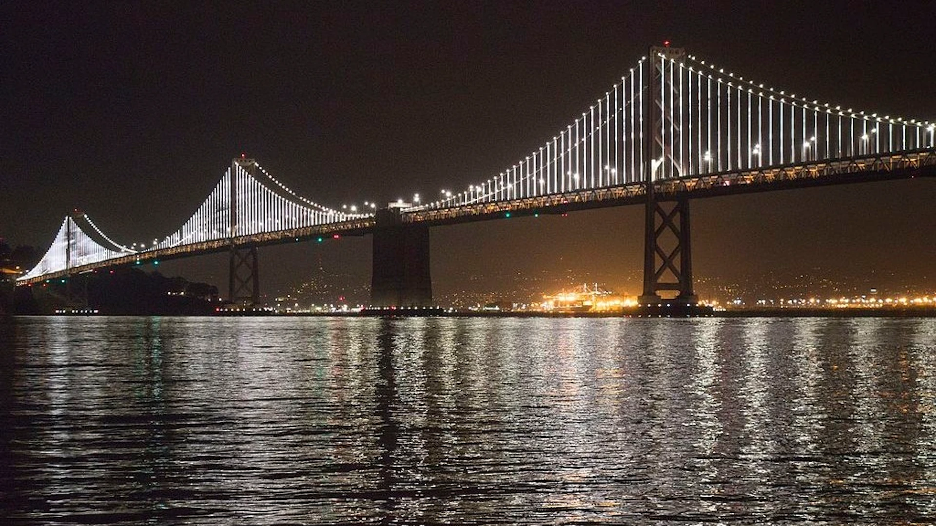 San Francisco Bay Bridge Lights